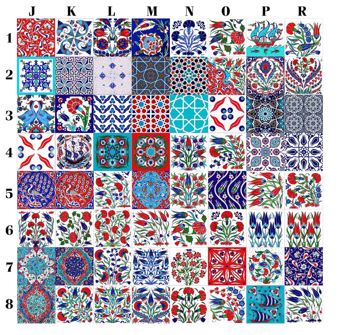 Çini Karo 5X5-10x10 YVZ-4